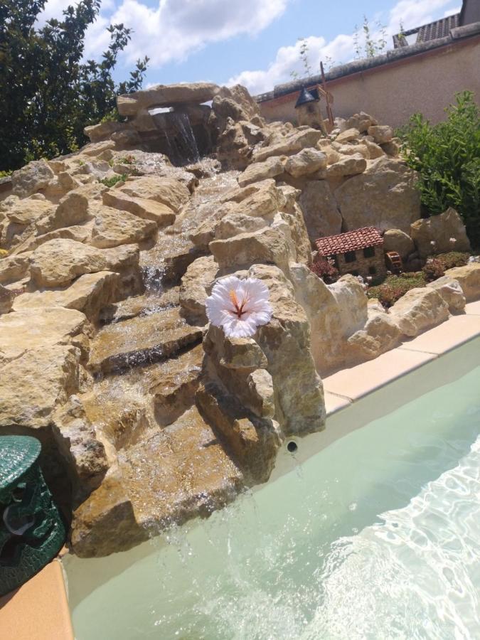 Appartamento Gite T2 Avec Grande Piscine Villeneuve-la-Comptal Esterno foto